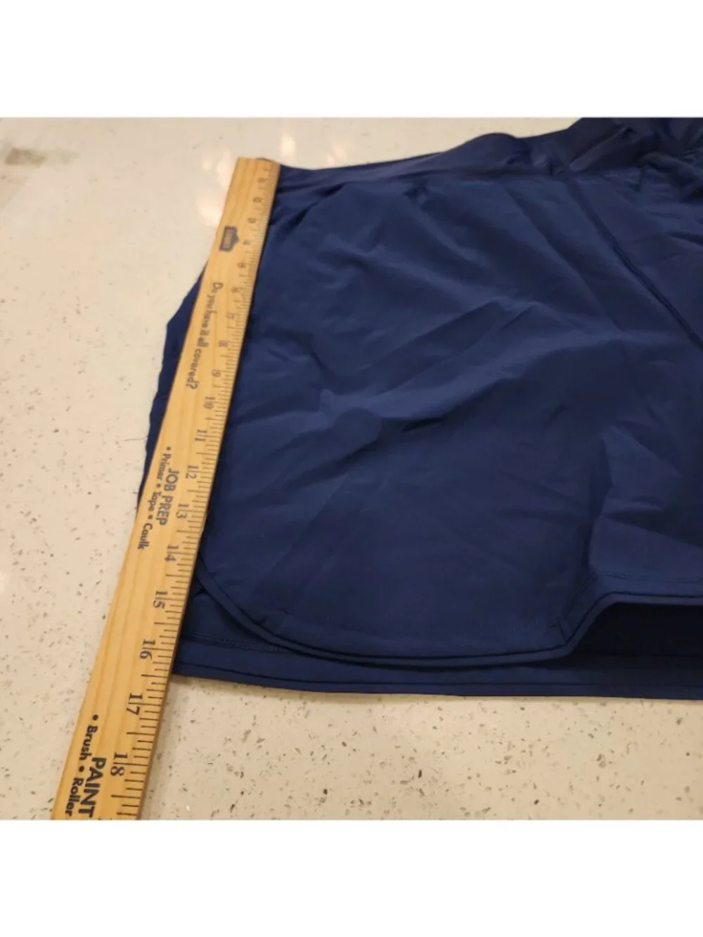 NWOT Women's Lands End Swim Shorts 18 Blue Lined Swimwear